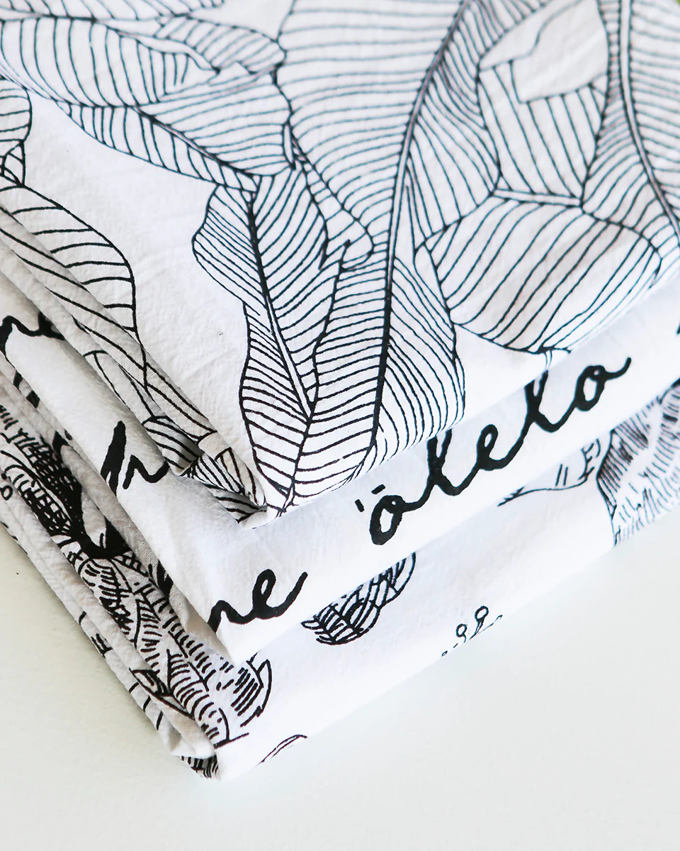 Olelo Spoken Here Flour Sack Kitchen Towel - Image 3