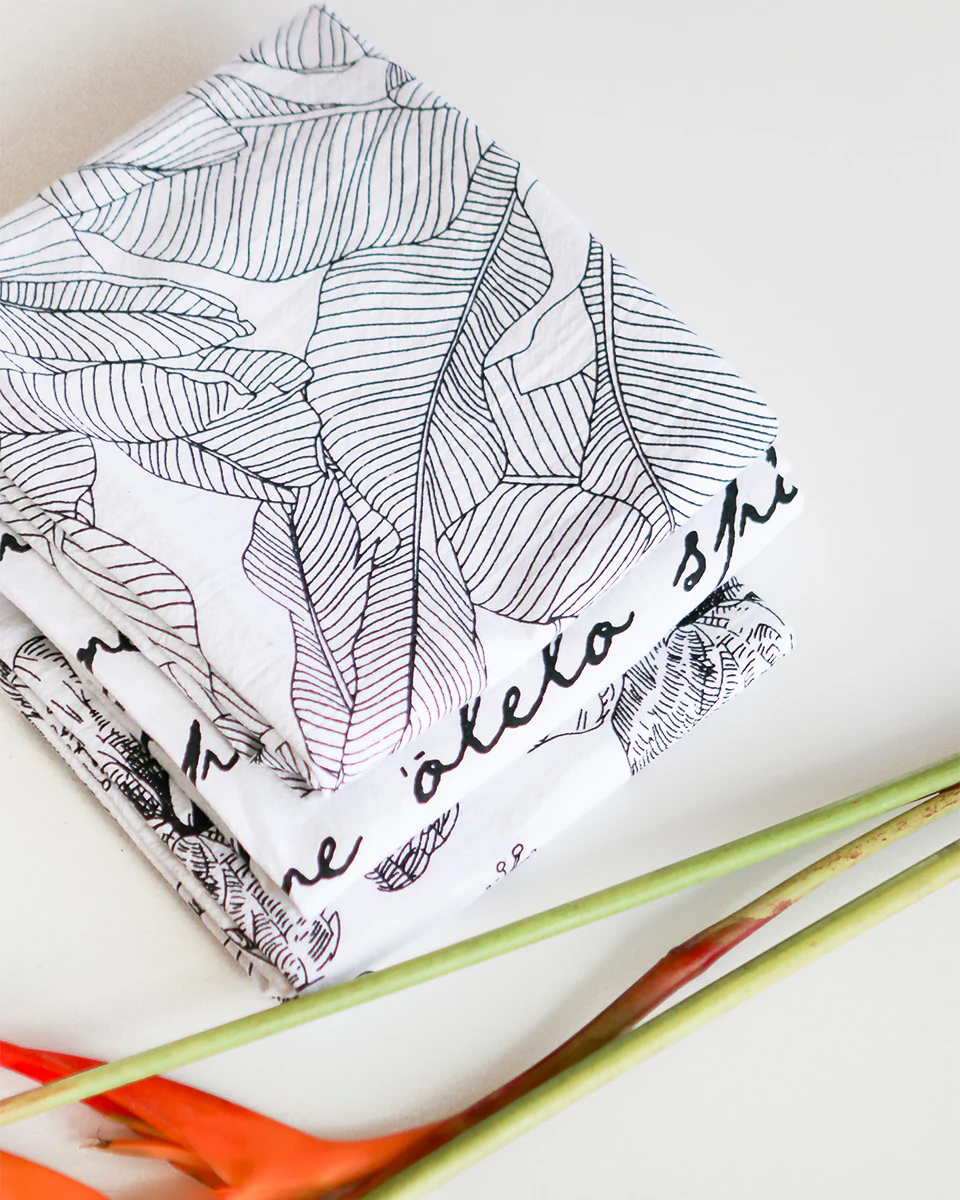 Olelo Spoken Here Flour Sack Kitchen Towel - Image 4