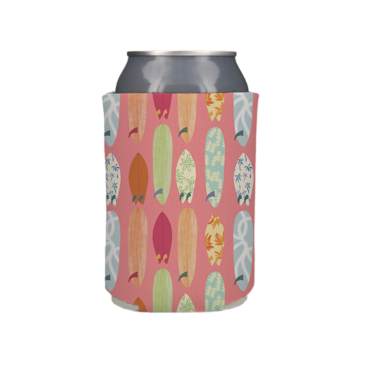Palm Drift Coral Can Cooler