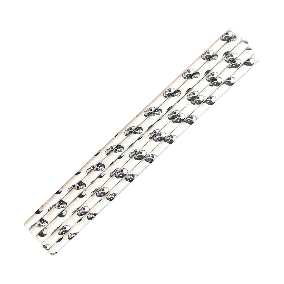 Paper Straw Pack of 25, Skull