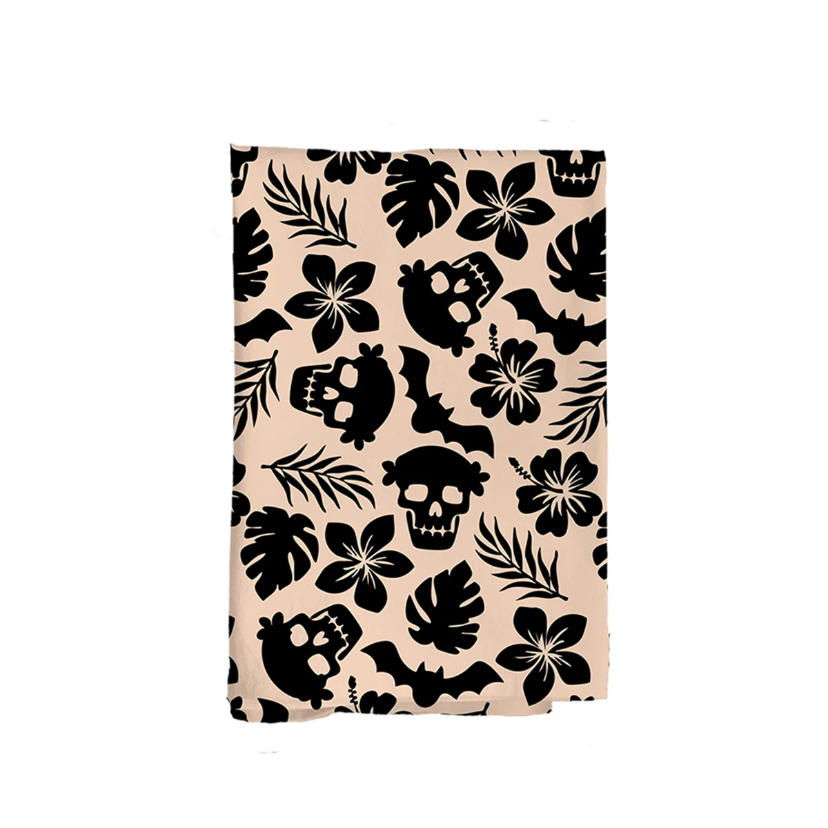 Petal Skull Flour Sack Kitchen Towel