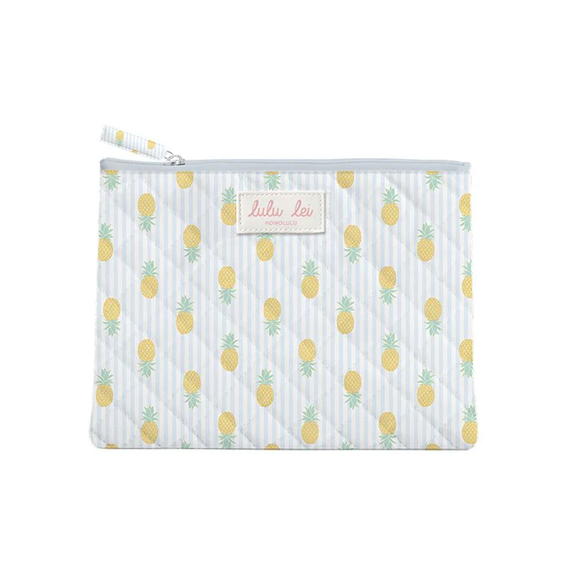 Pineapple Fields Flat Pouch