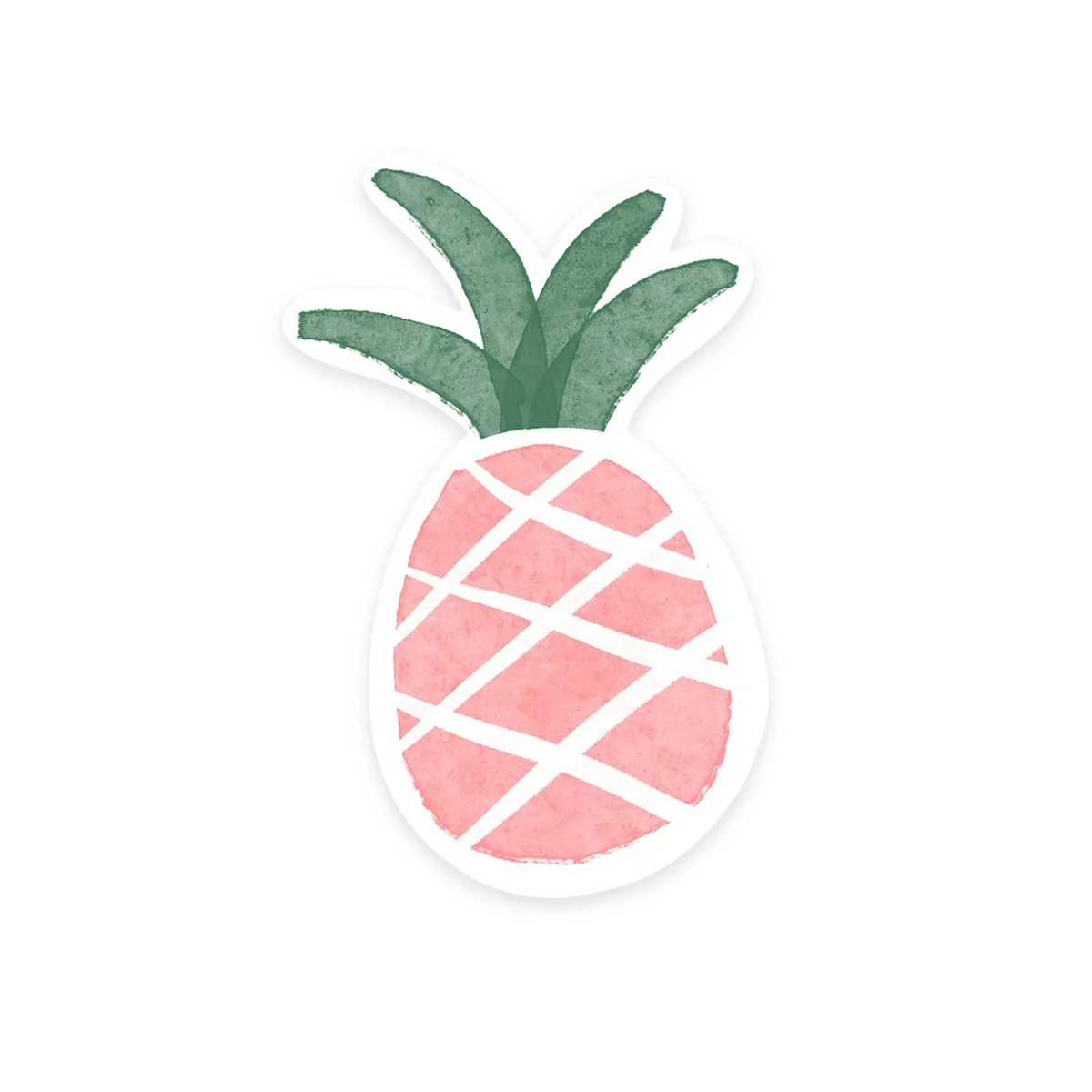 Pineapple Watercolor Sticker