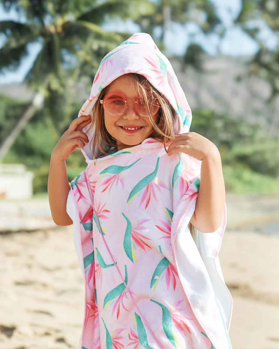 Pink Monstera Keiki Poncho - Image 2