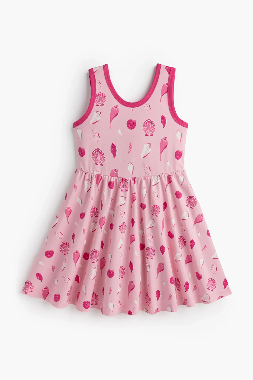 Pink Seashells Sleeveless Dance Dress