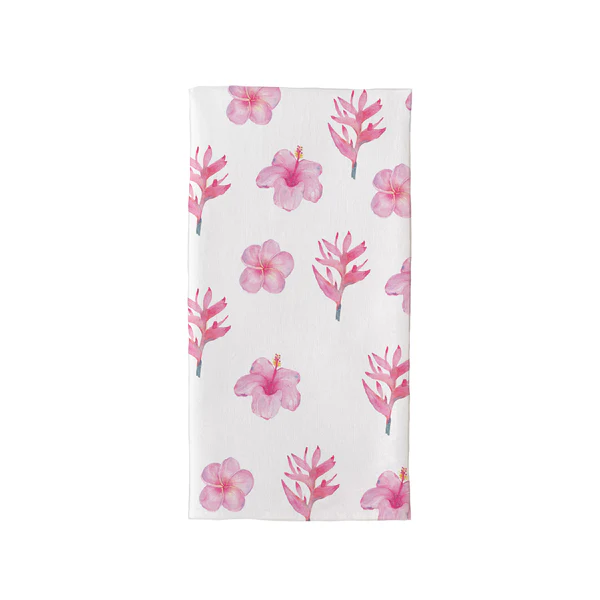 Pink Tropical Kitchen Towel