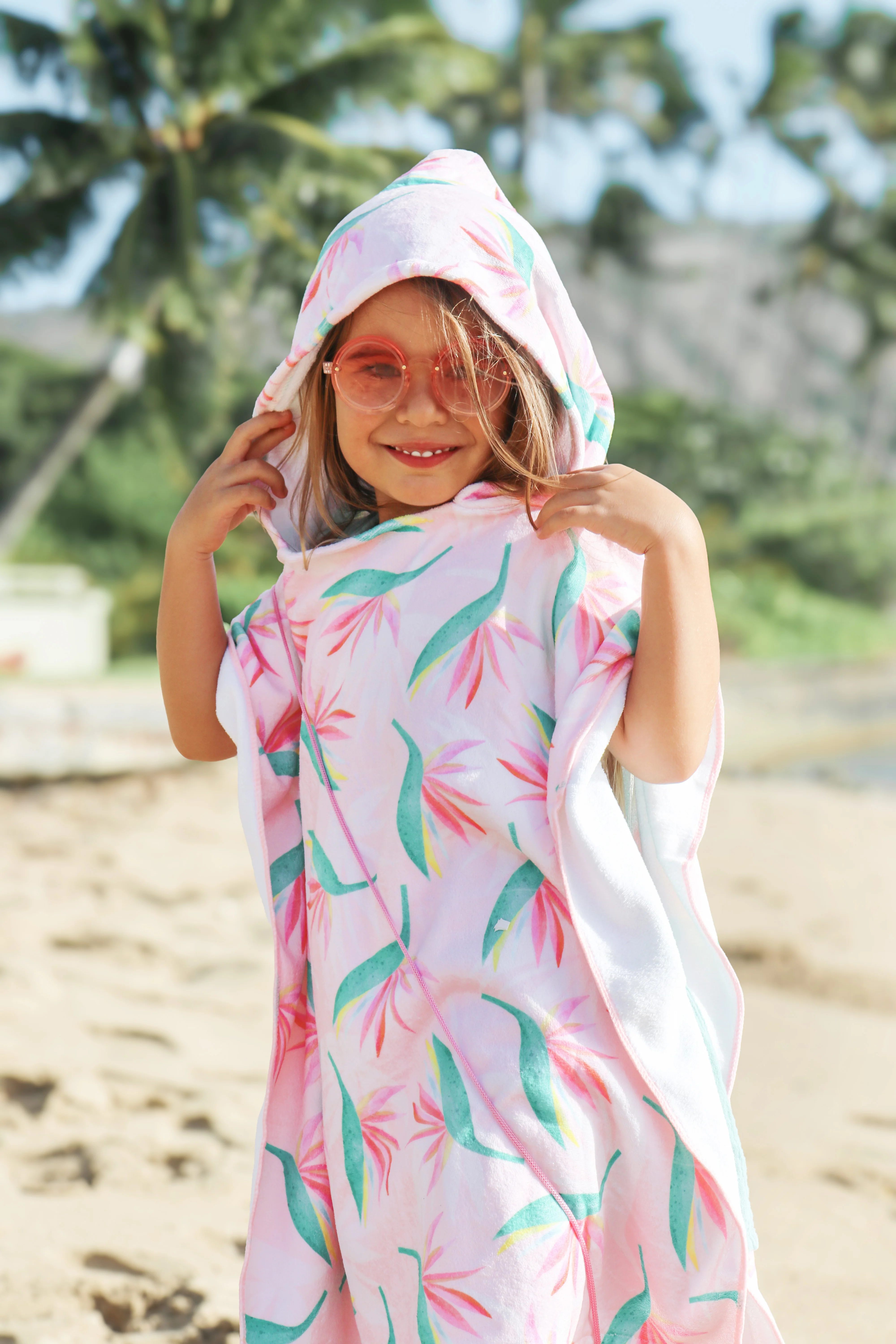 Pink Tropics Keiki Poncho - Image 2