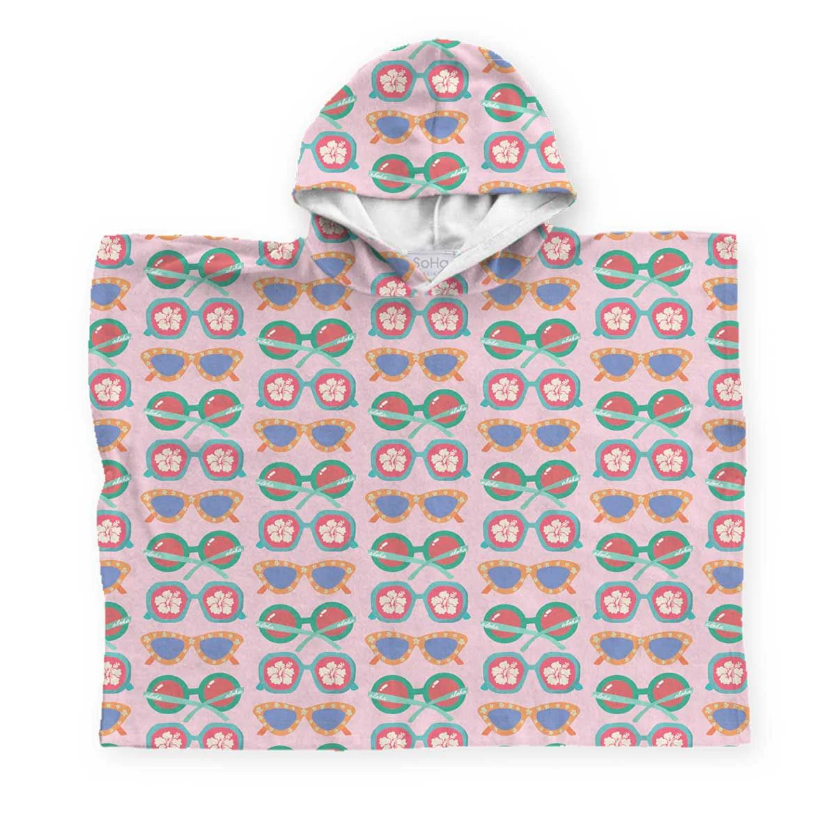 Preppy Retro Sunglasses Keiki Poncho - Image 4