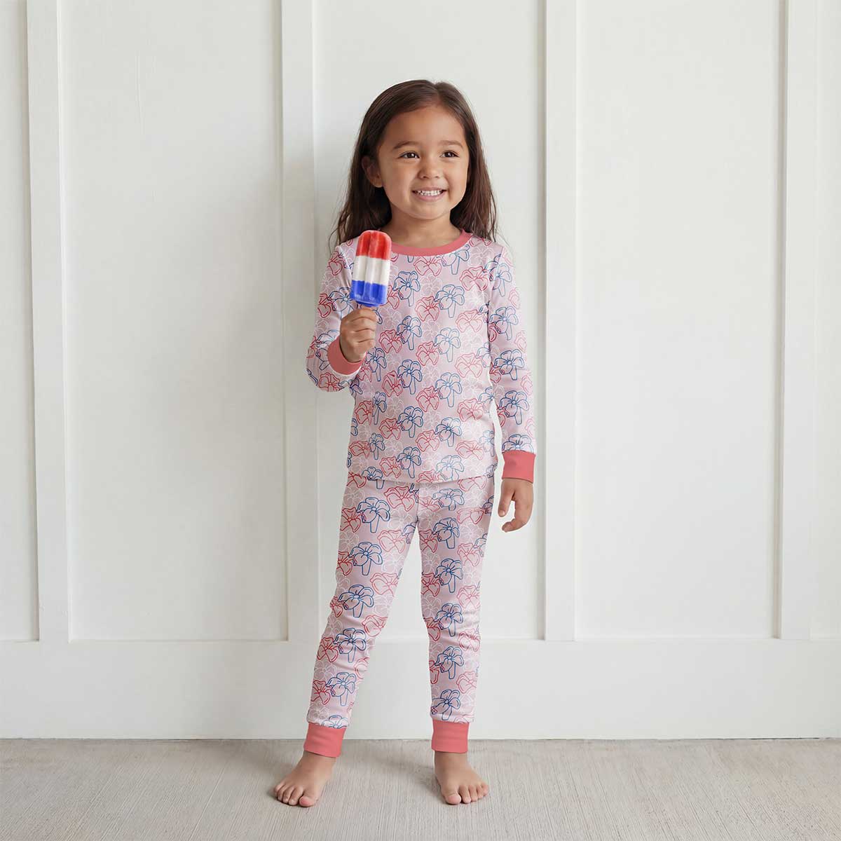 Puakenikeni Pals Light Pink Pajamas Long - Image 2