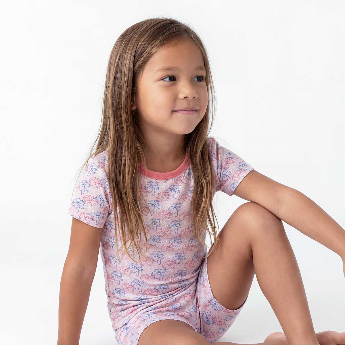 Puakenikeni Pals Light Pink Pajamas Short - Image 2