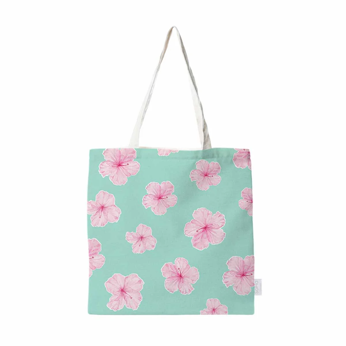 Rosy Hibiscus Tote