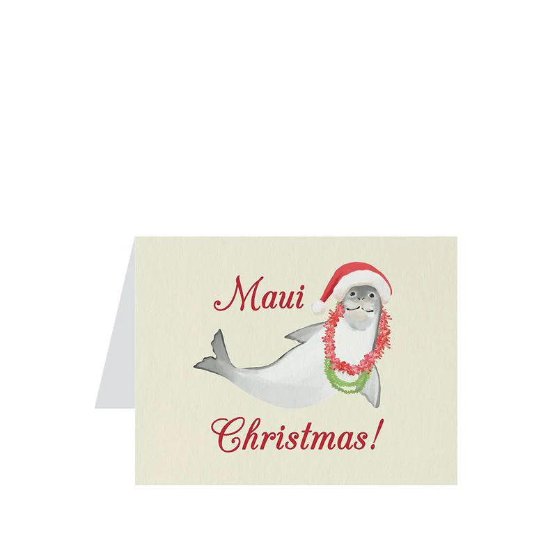 Santa Seal Greeting Card
