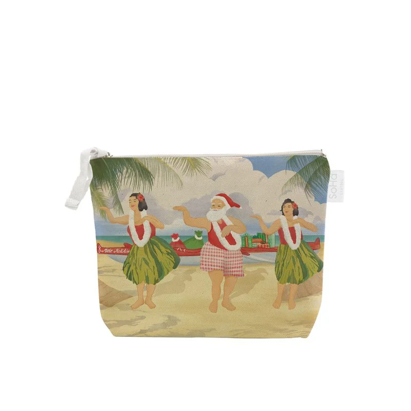 Santa's Cheer Cosmetic Bag, Small