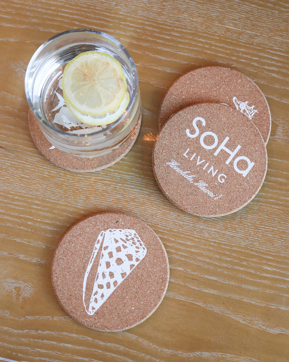 Sealife 2 Cork Coasters, Set of 6 - Image 2