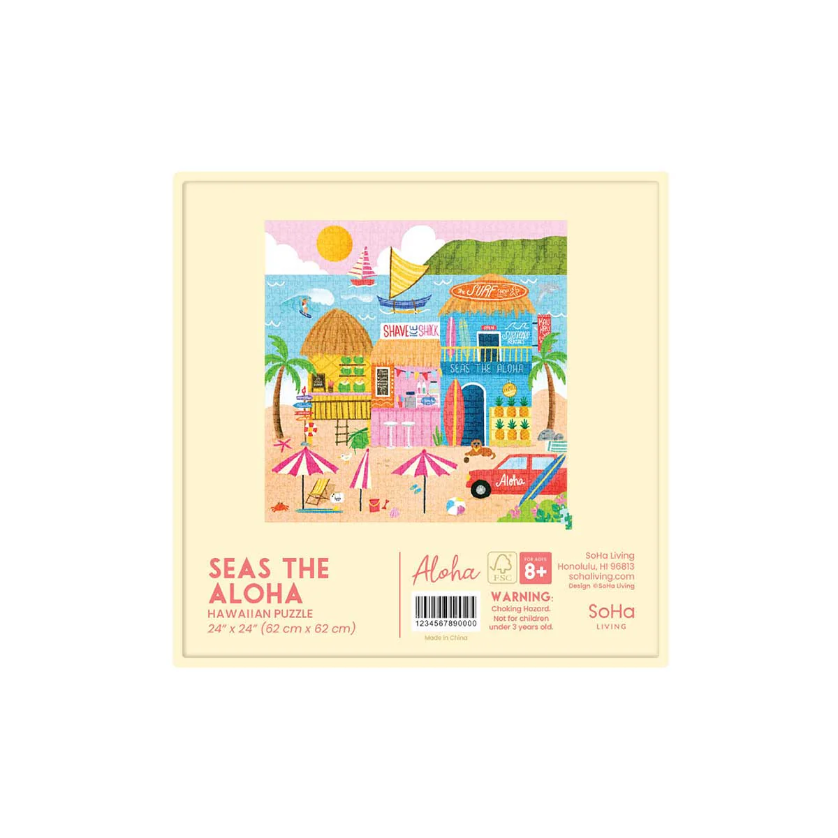 Seas the Aloha Square Puzzle, 1000pcs - Image 2
