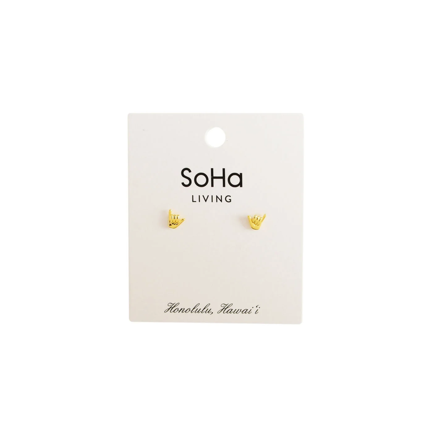Shaka Ear Stud, Gold