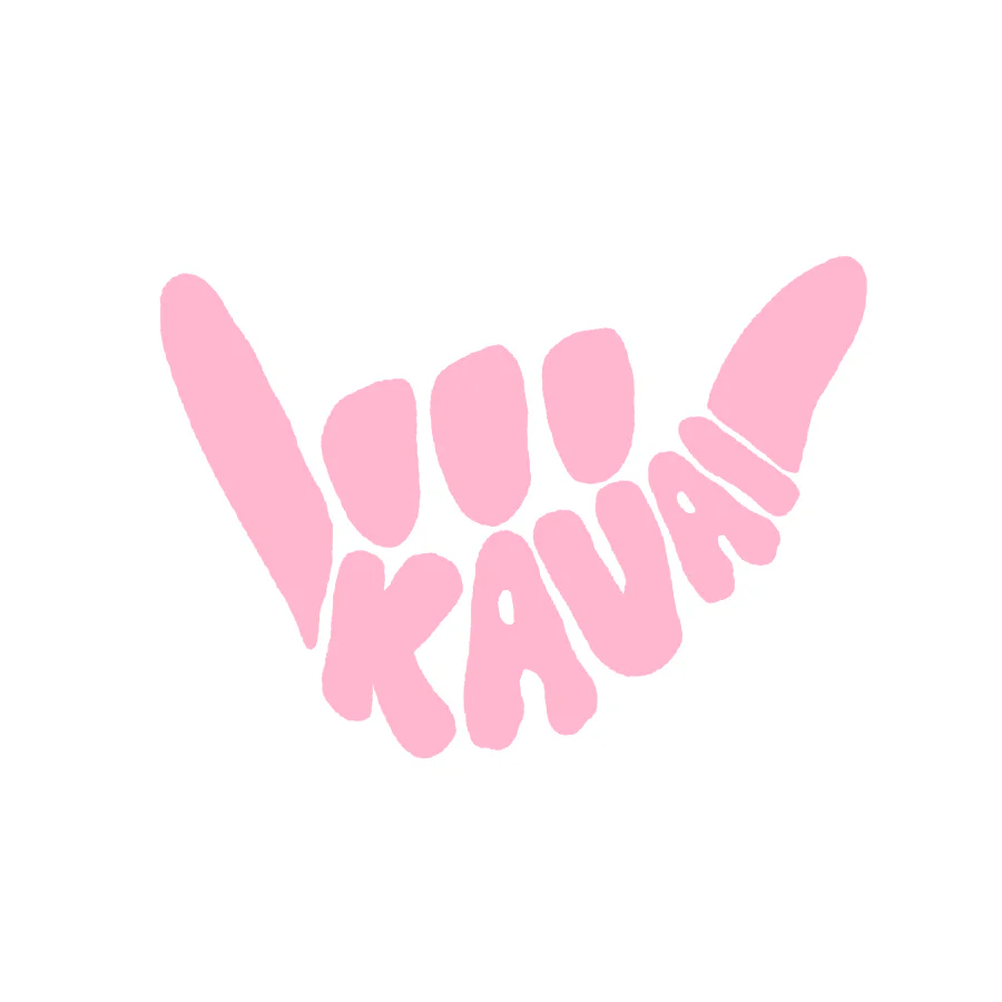 Shaka Kauai Sticker, Pink