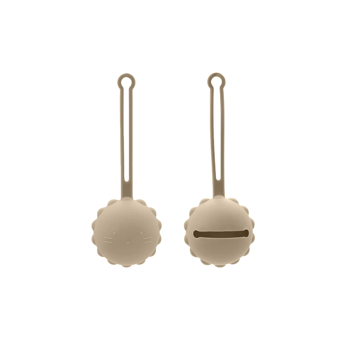 *Silicone Pacifier Keeper, Sand