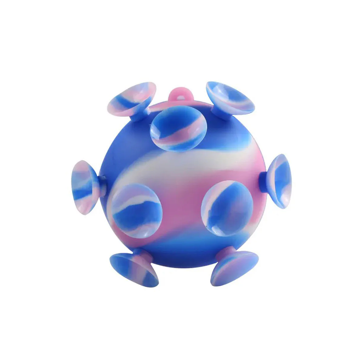 *Silicone Suction Cup Toy, Purple Pink and Blue
