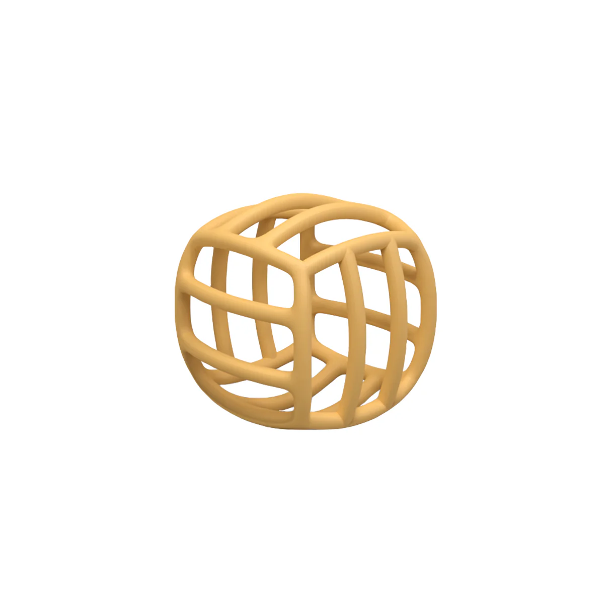 *Silicone Teether Volleyball, Pineapple