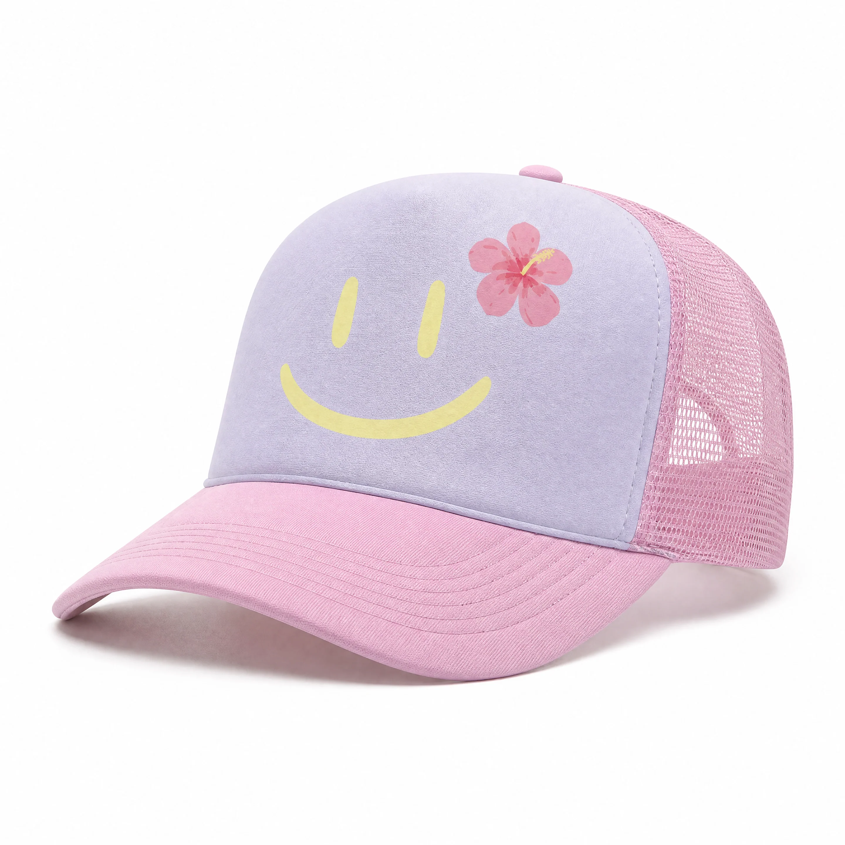 Smiling Aloha Pink Keiki Trucker Hat