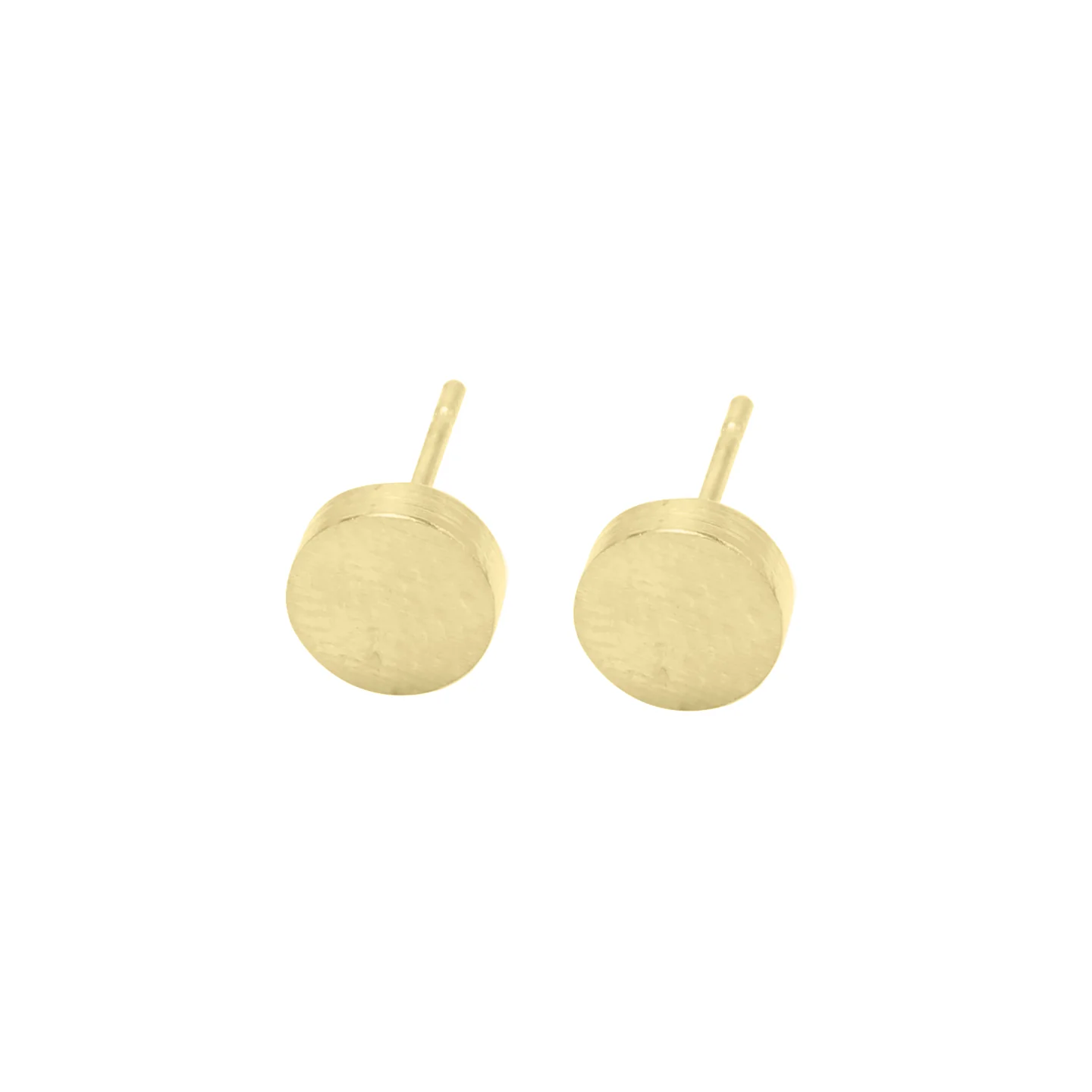 *Solid Circle Earrings, Gold