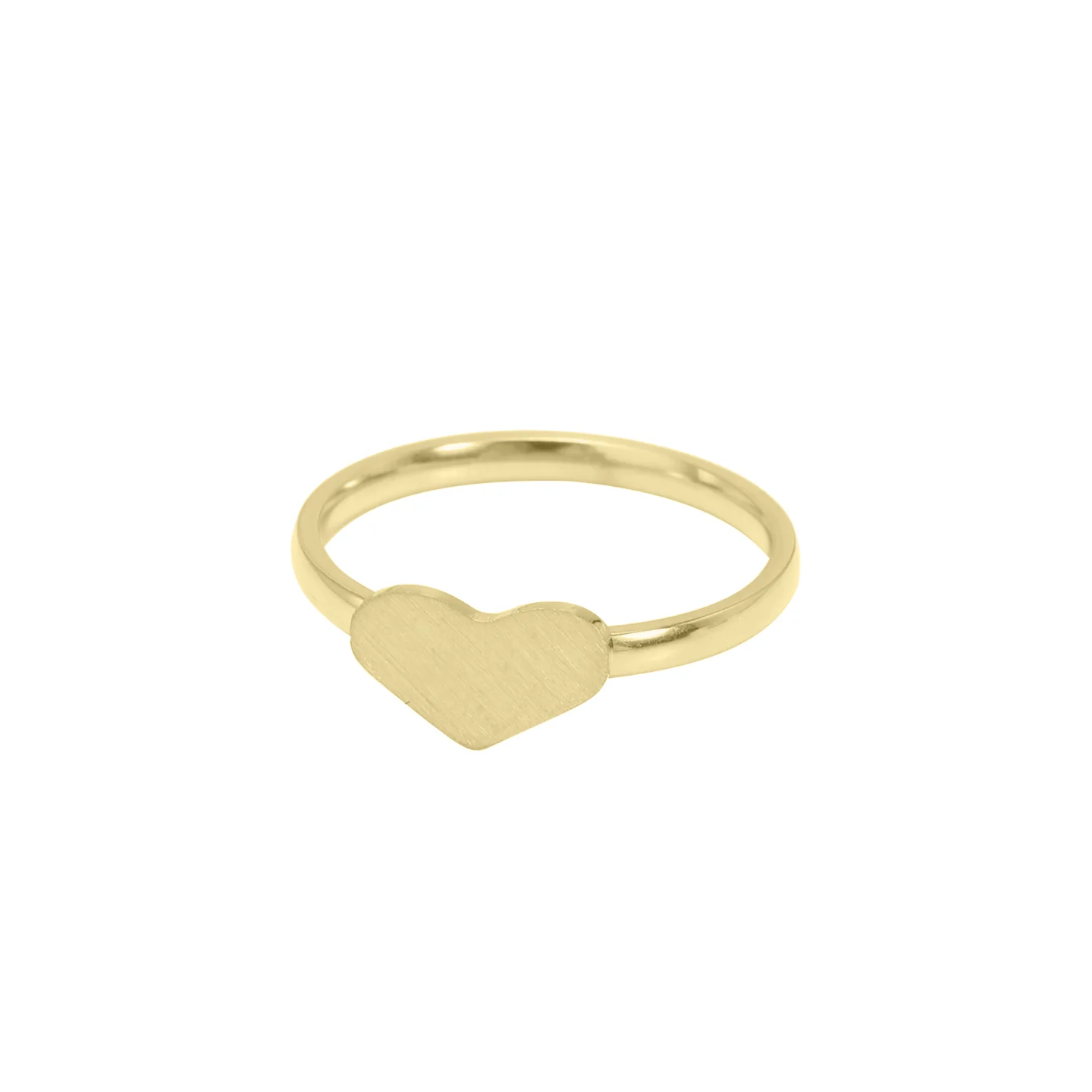 *Solid Heart Ring, Gold
