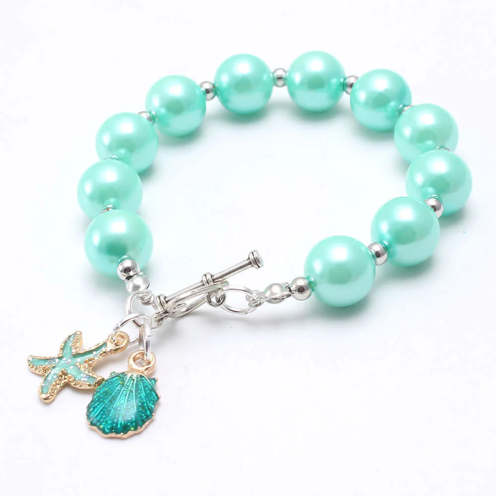 Starfish Shell Charms Bracelet