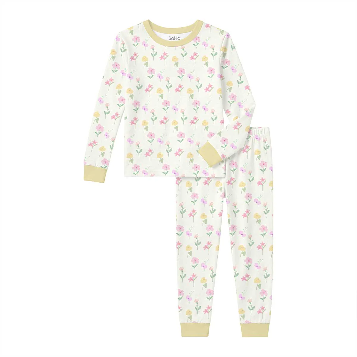 Sunny Spring Blossom Pajamas Long