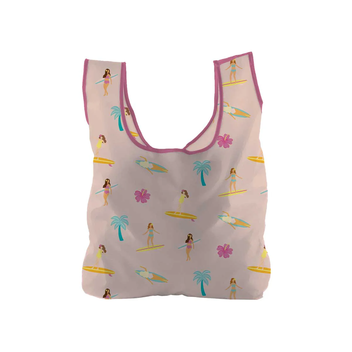 Surf Sisters Light Pink Eco Tote Bag