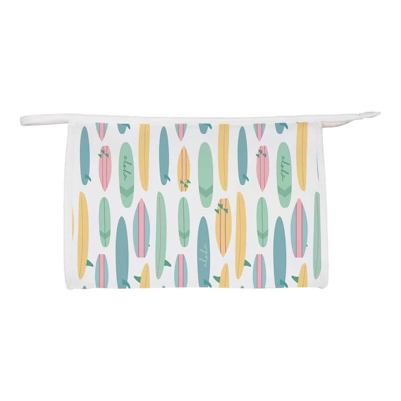 *Surfboard Lineup Neoprene Cosmetic Bag