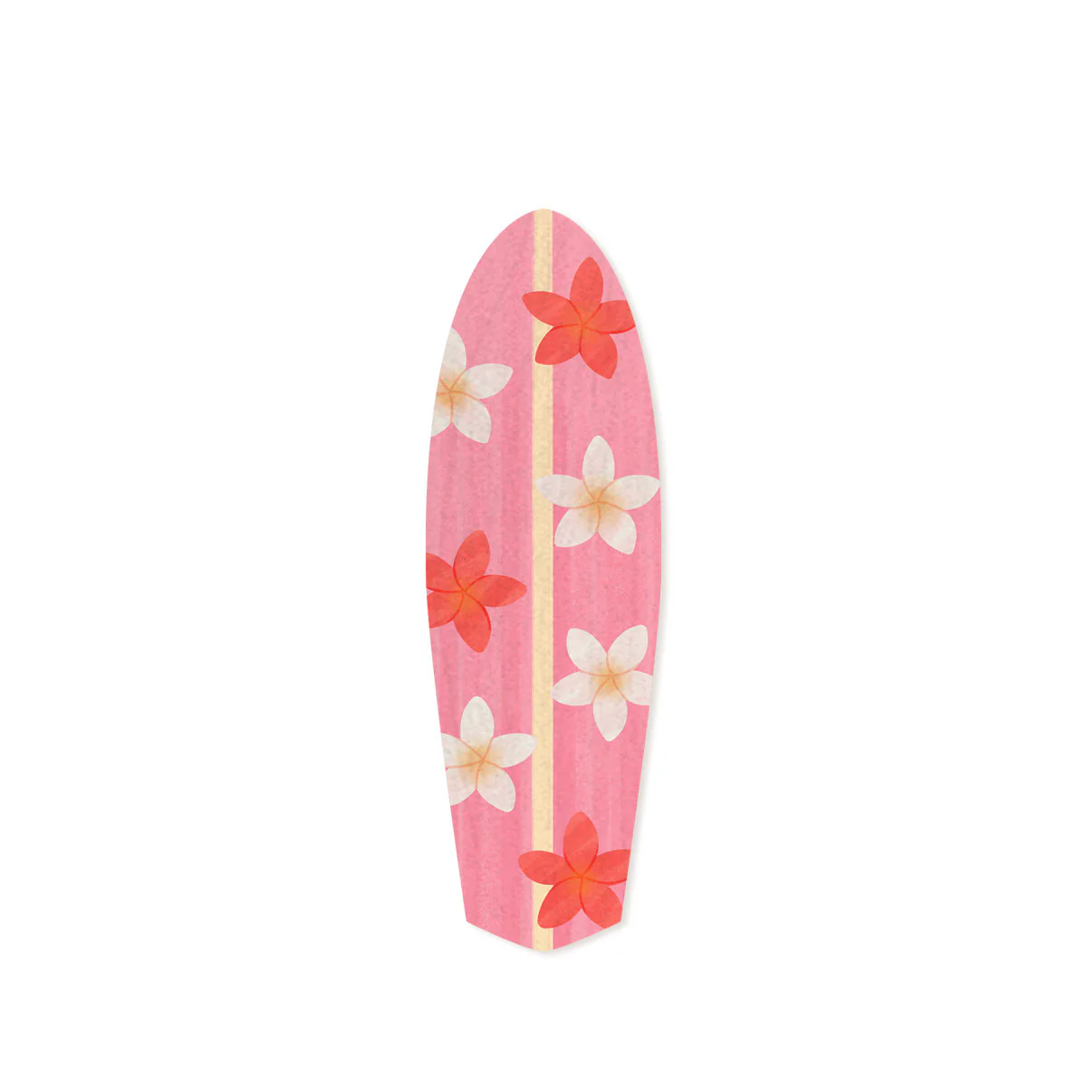 Surfboard Wood Shape, Pink