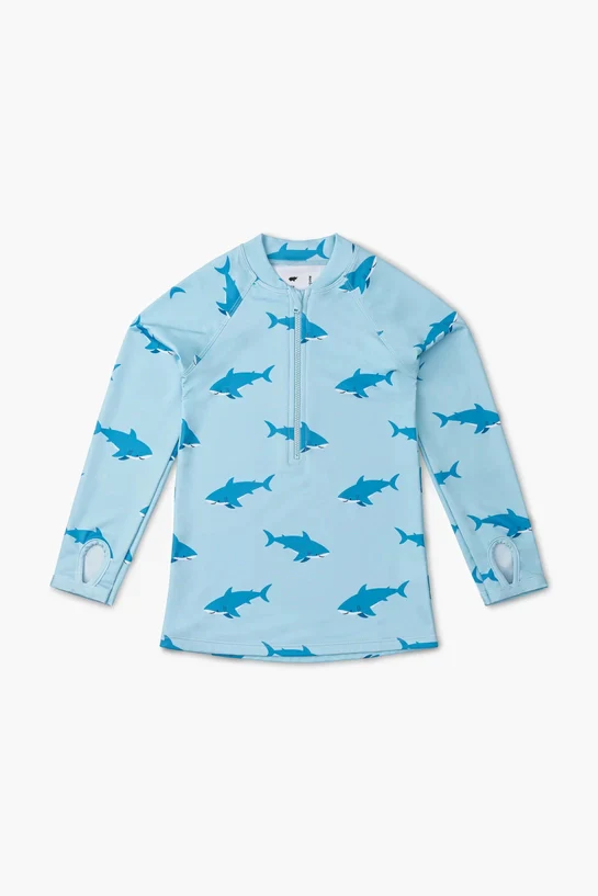 Swimming Sharks Rashguard Top
