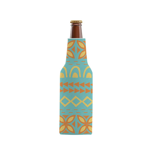 *Tapa Print Bottle Cooler, Sky
