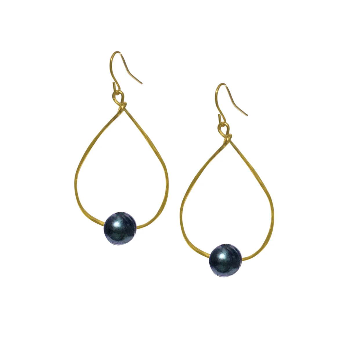 Teardrop Earrings with Pearl