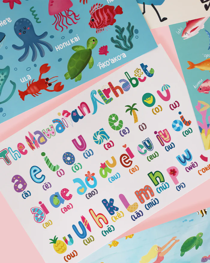 Twin Island Sea Animals Keiki Plastic Placemat - Image 9
