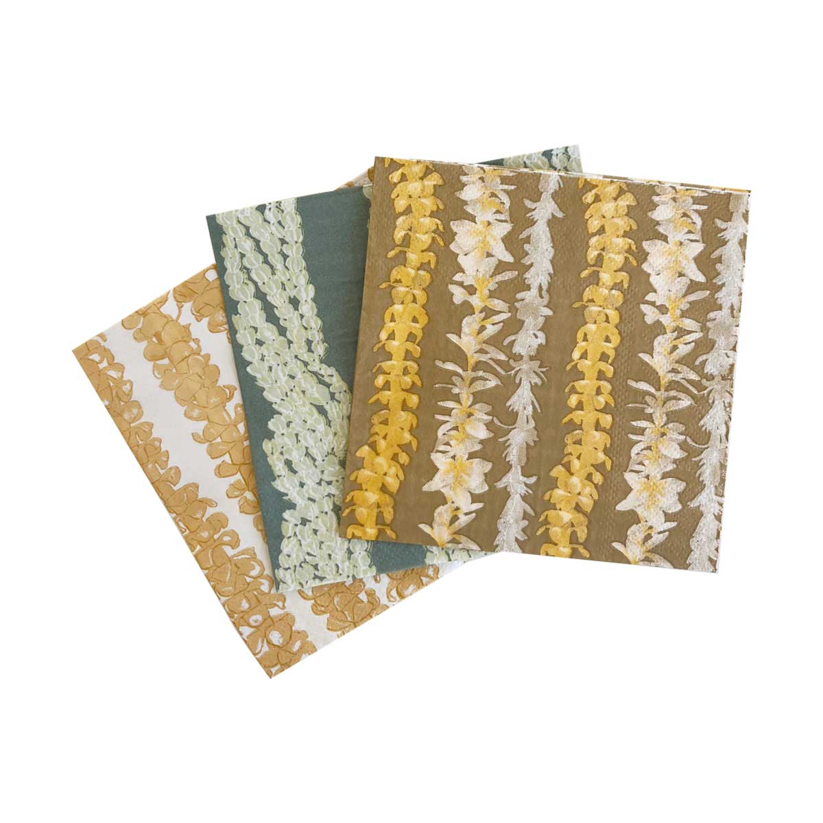 Twisted Pikake Cocktail Napkins, Blue - Image 5