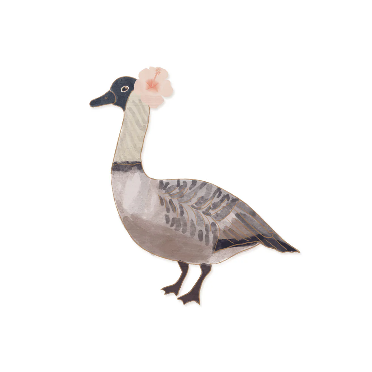 Valentine Nene Goose Wood Shape