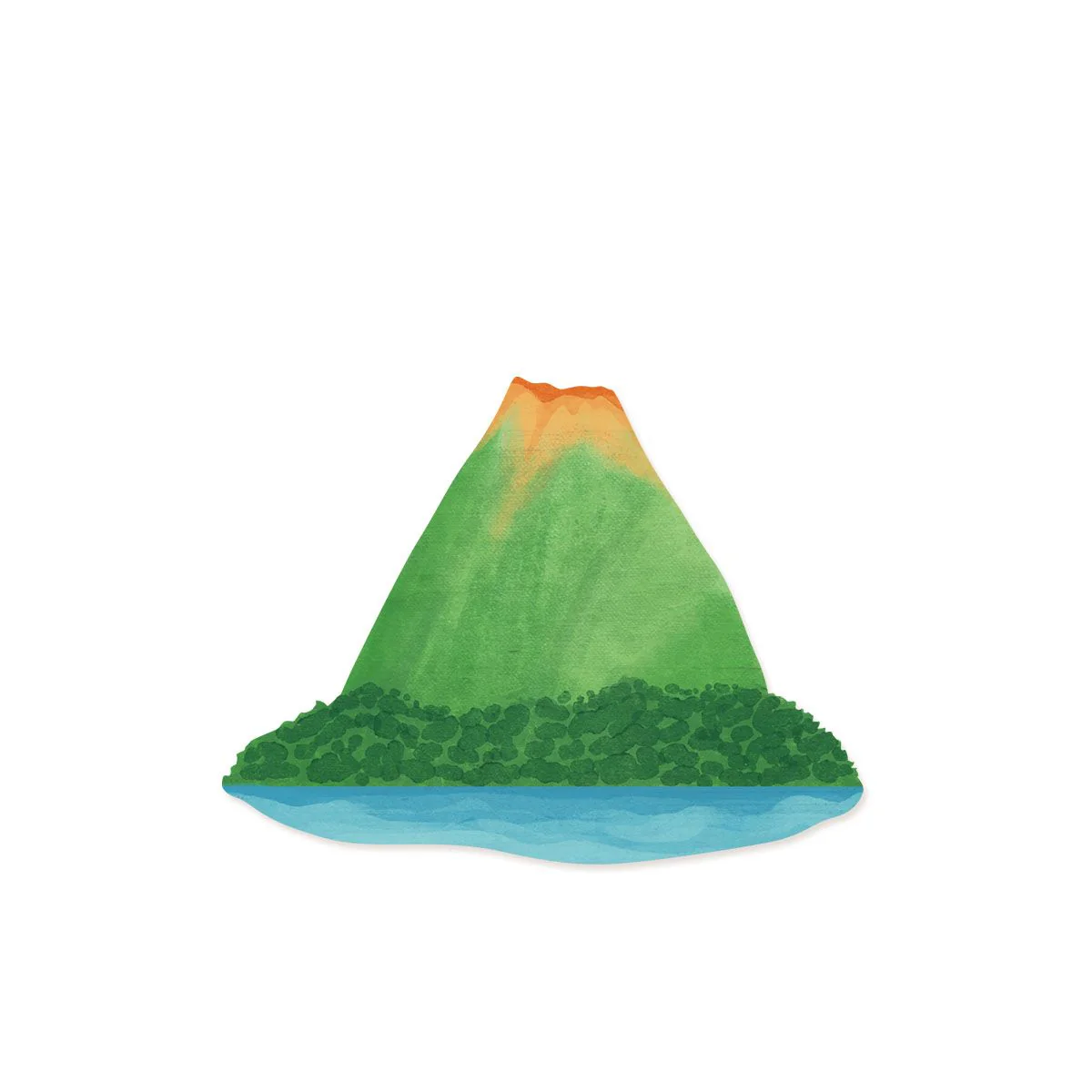 Volcano Wood Shape