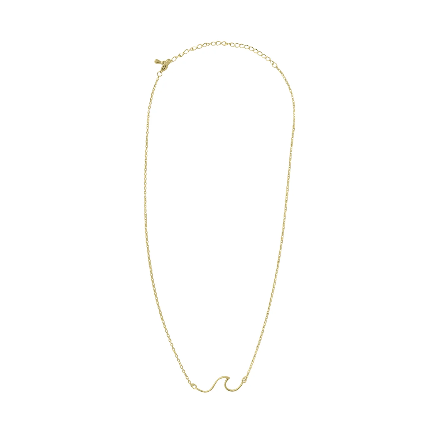 Wave Necklace, Gold
