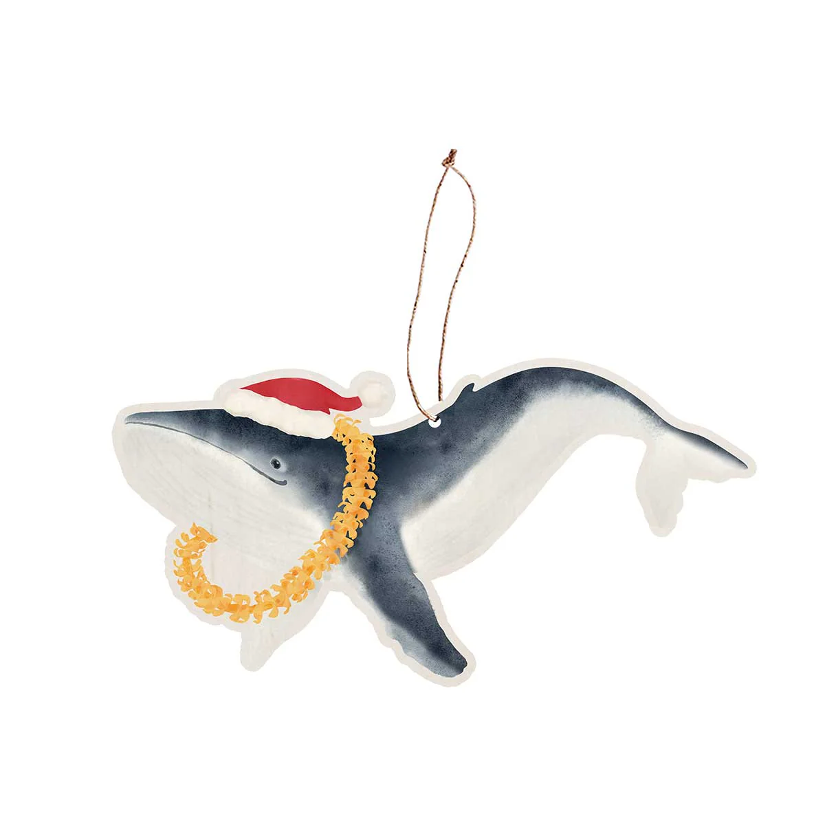 Whale Christmas Ornament