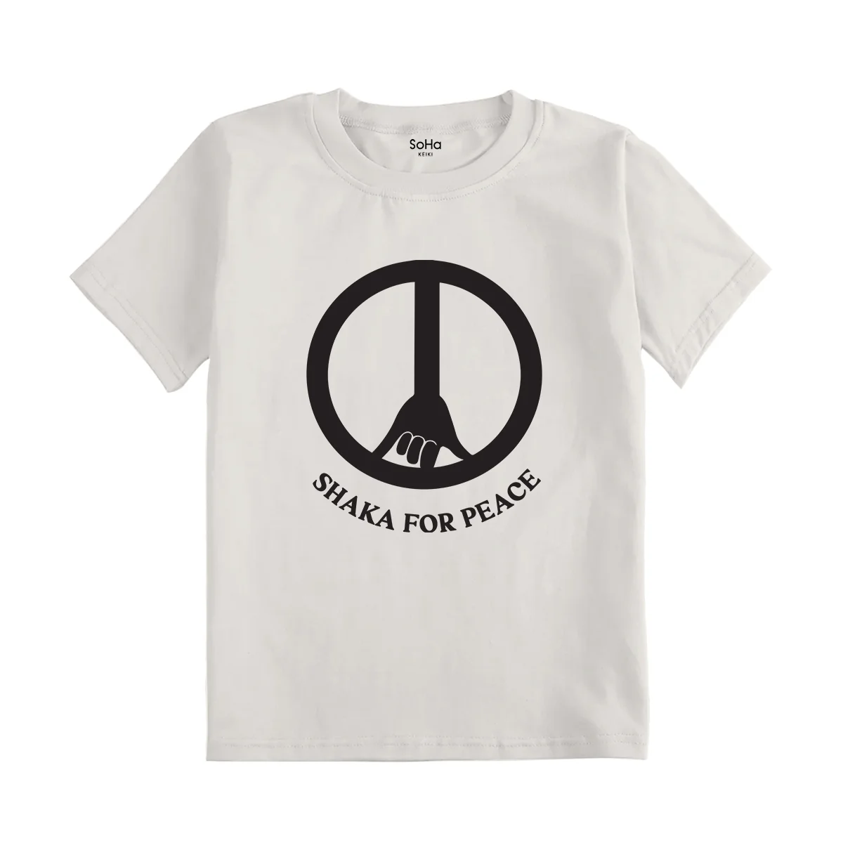 White Shaka for Peace Keiki T-Shirt