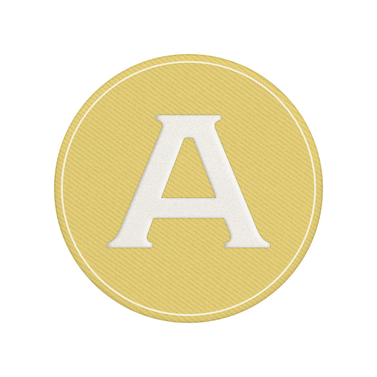 Woven Monogram Yellow Patch
