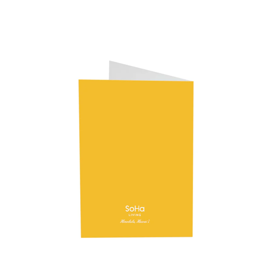 Yellow Tropical Plants Greeting Card - Image 2